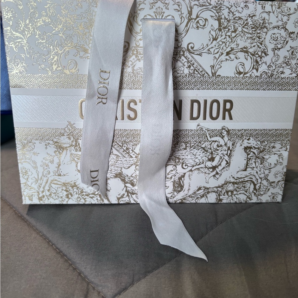 Dior Luxurious Gold and White Gift Bag